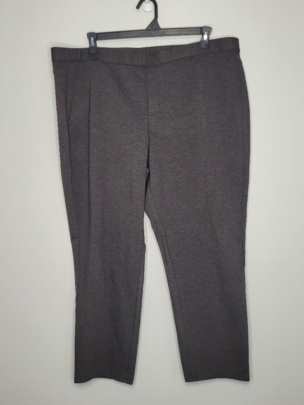 J JIll brown pill on ponte slim leg classic minimalist pants size 3x NWT